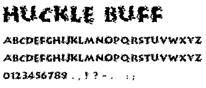 Huckle Buff font